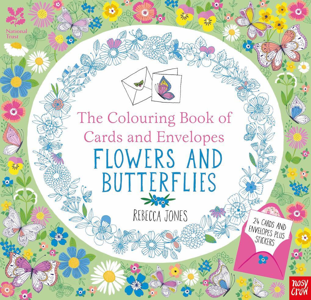 Thumbnail - The National Trust: Colouring Cards And Envelopes: Flowers And