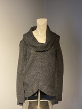 ann taylor Loft Gray Knit Long Sleeve Sweater Women s Size Small Wool Blend