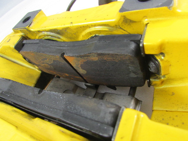 Lamborghini Gallardo, RH Rear Brake Caliper, Yellow, Used, P/N 400615406N