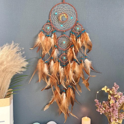 Vintage Wind Chime Hanging Ornament Home Decor Indian Dream Catcher Wall Decor - Picture 8 of 23