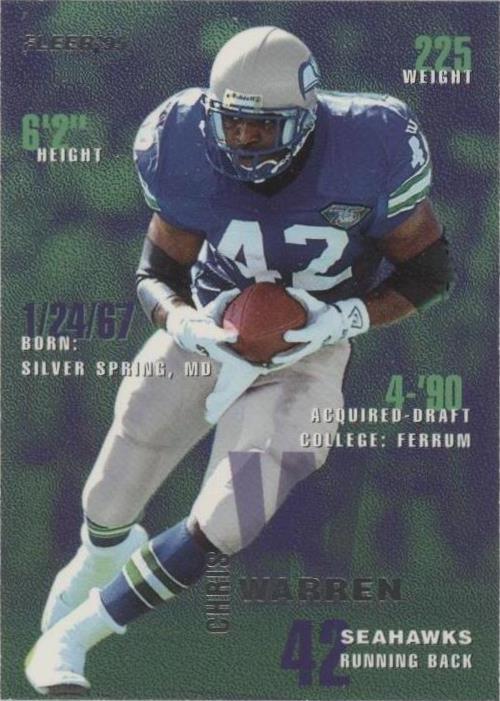 1995 Fleer Chris Warren #366 - 1 of 1