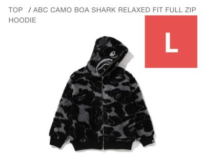 Bape 2024 ABC CAMO BOA SHARK RELAXED FIT FULL ZIP HOODIE Boa Bape 2024 ABC CAMO BOA SHARK RELAXED FIT FULL ZIP HOODIE Boa