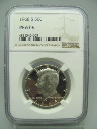 1968-S Proof 50c Kennedy Half Dollar NGC PF 67*
