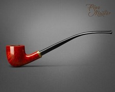 Mr. Brog WOODEN TOBACCO SMOKING PIPE no 92  Regata  Tik Churchwarden Briar + Box