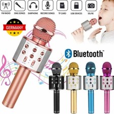 Bluetooth Karaoke Mikrofon Tragbares Handmikrofon für Kinder und Erwachsene NEU
