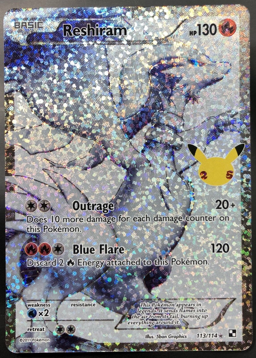 Reshiram 113/114-Pokemon Celebrations:25th Anniversary-Ultra Reshiram 113/114-Pokemon Celebrations:25th Anniversary-Ultra