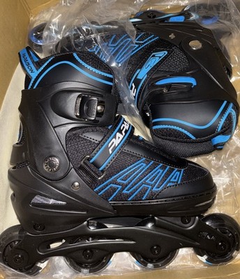 NEW Papaison Rollerblades- Inline Skates-  Size L - Light Up Wheels Adjustable