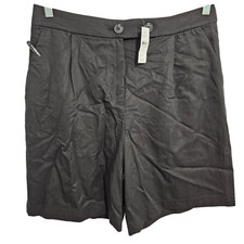 Loft Versa Linen NWT High Rise Shorts Clean Girl Lyocell Pockets M 8 MSRP 75