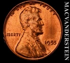 1955 Lincoln Wheat Cent - Choice Gem Brilliant Uncirculated  No Reserve #L5030