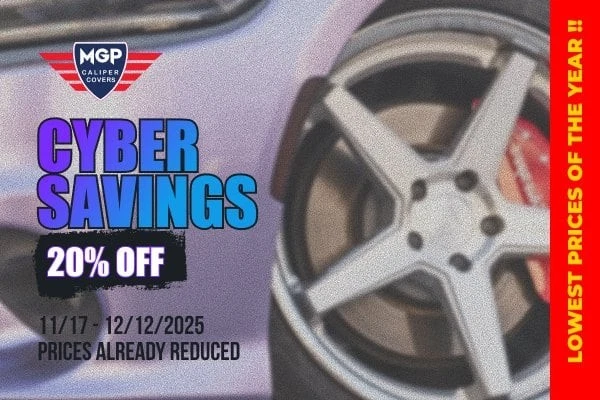 For Chevy Camaro 97 Gloss Black Caliper Covers w Engraving Full Kit, 4 pcs - Image 3 of 3