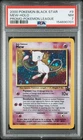 2000 POKEMON PROMO BLACK STAR POKEMON LEAGUE #9 MEW-HOLO PSA 7