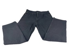 Vintage Levi's Black Straight-Leg Jeans, Classic 5-Pocket Style