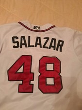 Mississippi Braves AA Game Worn USED Jersey #48 Atlanta Braves MILB Sz 46