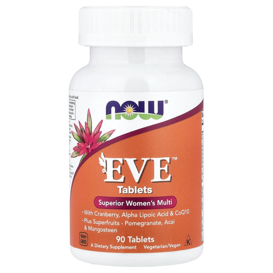 Now Foods Eve Superior Women s Multi 90 Tablets GMP Quality Assured, Vegan,