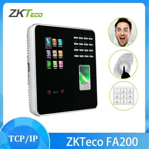 ZKTeco FA200 TCP/IP Biometric Face Fingerprint Time Attendance Access ...