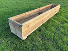 wooden garden planter 2ft to 6ft Rustic LARGE JUMBO Long Timber Flower Trough