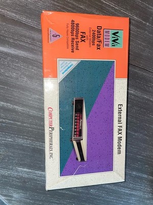 New vintage ViVa external fax modem by Computer Peripherals, Inc.