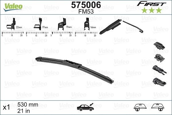 Wischblatt Hinten Rechts Valeo 575006 FüR Lexus Mazda MERCEDES-BENZ Mitsubishi-image