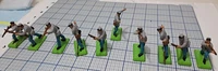 Vintage 1971 Complete Set of 10 Deetail -Britains- Confederate Soldier figurines