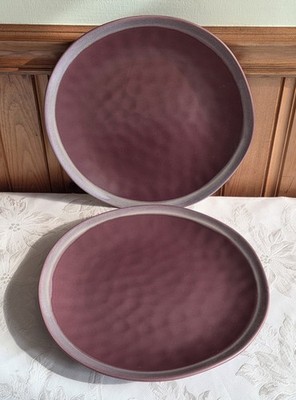 Stone + Lain Rustic Stoneware Serafina Wine 11'' Dinner Plates Set 2 NEVER USED!