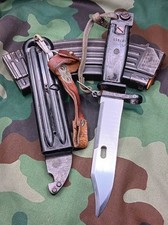 Yugoslavian Type IlI Bayonet & Scabbard - 1990s Balkan War Surplus 7.62x39 #2