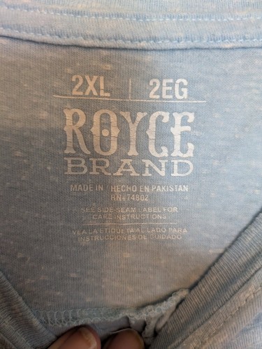 ROYCE BRAND - Blusa grafica donna blu chiaro "Terra che amo" tg 2xl - Foto 3 di 5