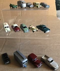 Collection of 14 Matchbox Lesney Cars, Van & Refreshment Van - Playworn