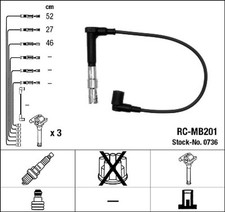 NGK Z&uuml;ndleitungssatz 0736 f&uuml;r KLASSE MERCEDES W463 SL C124 W124 S124 W210 A124