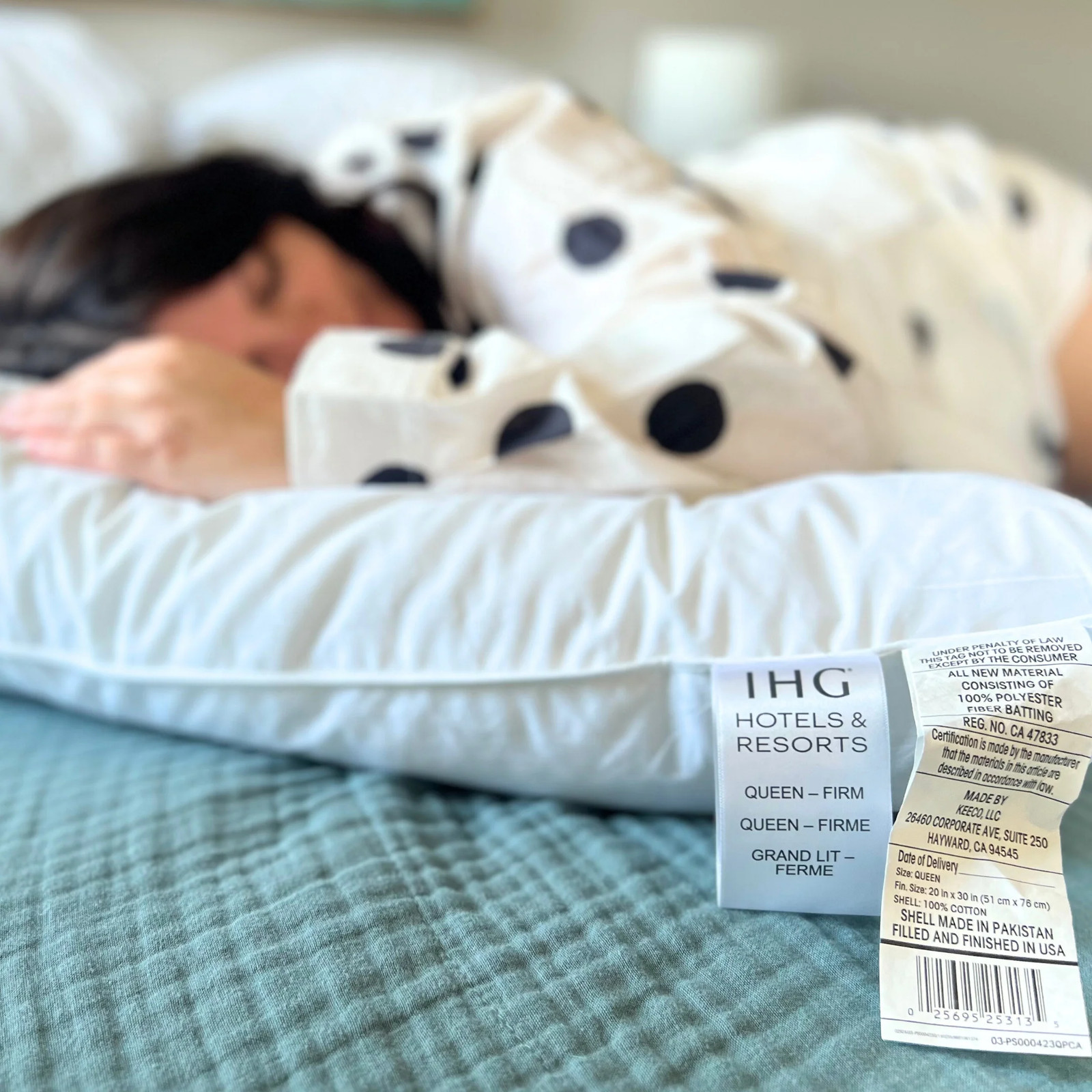 IHG Loves To Be Washed FIRM Pillow - Featured at IHG Hotels with FREE PILLOWCASE