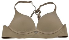 Maidenform Womens Seamless Wireless Demi Bra Stretch Size 34A Beige Comfort