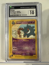 Pokemon Gengar CGC 10 2003 Skyridge  10/144 Gem Mint POP 33!!! on eBay