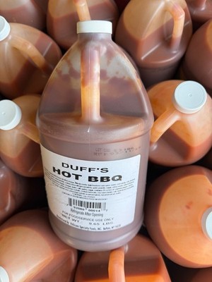 Duff s Famous Wings Hot BBQ Sauce 1 Gallon 128fl oz  Buffalo Chicken Wings
