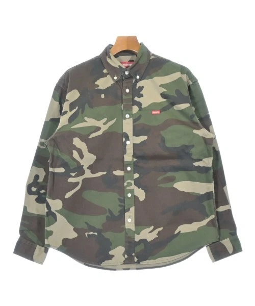 Supreme Camouflage Long Sleeve Casual Button-Down Shirts for Men