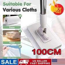 Snap Grip Mini Mop, No-Touch Disposable Lazy Mop, Easy Mopping Flat Dust Mop US