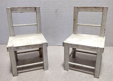 Vintage Schoenhut s Humpty Dumpty Circus 2 Wooden Chairs 1 Stamped