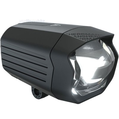 HERRMANS NORDIC PRO FRONTLICHT 120 LUX 12V AKKU E-BIKE LAMPE VORDERRAD STRAHLER
