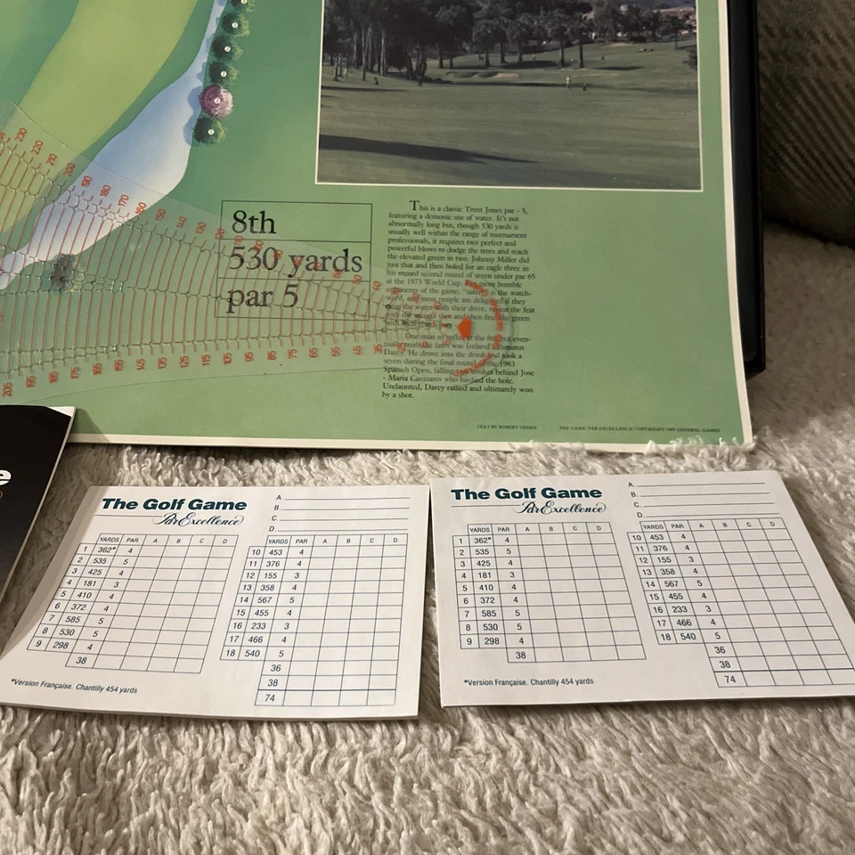 Vintage 1985 The Golf Game Par Excellence Board Game (English Version) HTF Rare - Image 3 of 4