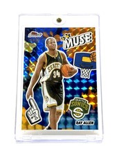 2025-26 Topps Finest Ray Allen Muse 43/75 Seattle Supersonics Basketball Card