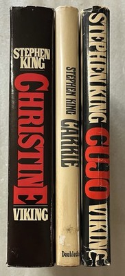 Stephen King - Carrie + Cujo + Christine Book Club HC Editions w Dust Jackets
