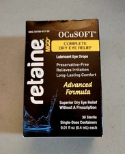 OCuSOFT Retaine MGD Advance Formula Emulsion 30 Single-Dose Containers Exp 2027+