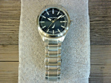 NAUTICA QUARTZ WATCH MENS DATE BLUE DIAL STAINLESS STEEL SAMPLE NO MOVEMENT