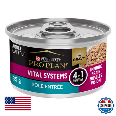 Purina Pro Plan Wet Cat Food Vital Systems Sole Entree 4-in-1