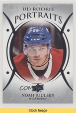 2018-19 Upper Deck UD Portraits Rookies Noah Juulsen #P-72 READ 0qr0