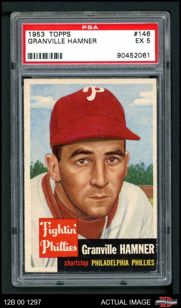 1953 Topps #146 Granny Hamner Phillies PSA 5 - EX