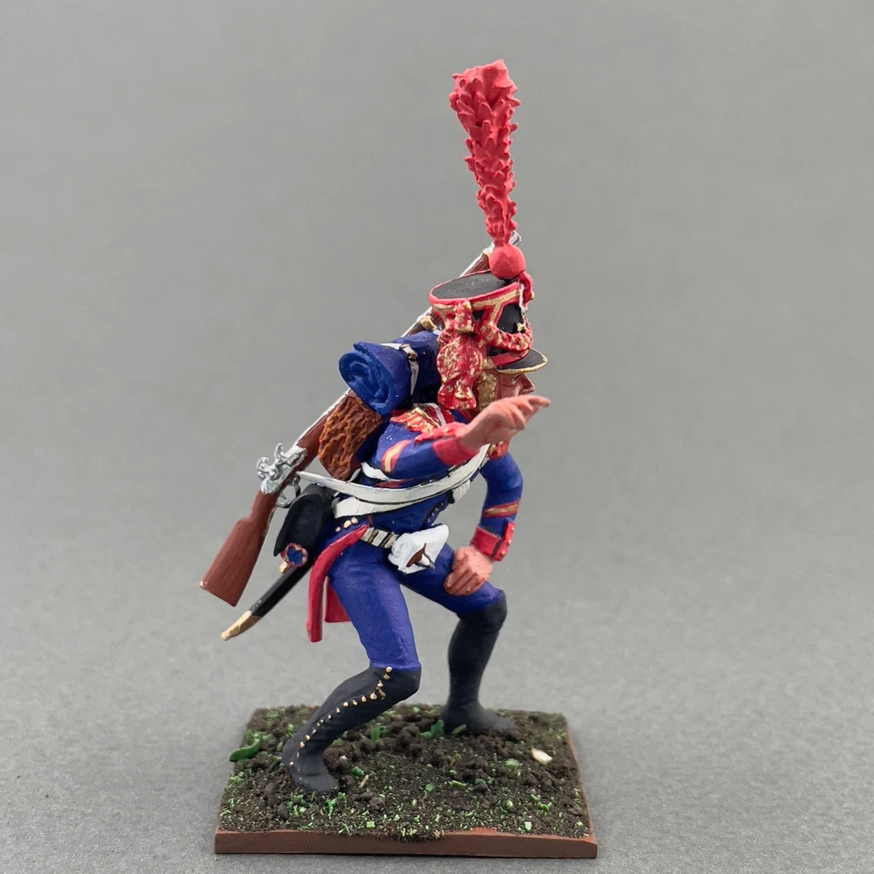 Figura de hojalata napoleónica pintada 1/30, guardia francesa artillería de pie VID SOLDADOS Foto 2 de 4