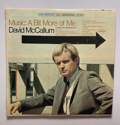 DAVID McCALLUM  A Bit More Of Me  1967 Vinyl LP 1st (DR. DRE, SNOOP Sampled) VG+