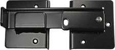 Double Gate Flip Sentry Latch Heavy Duty Padlockable, Black, Powder Coated Steel