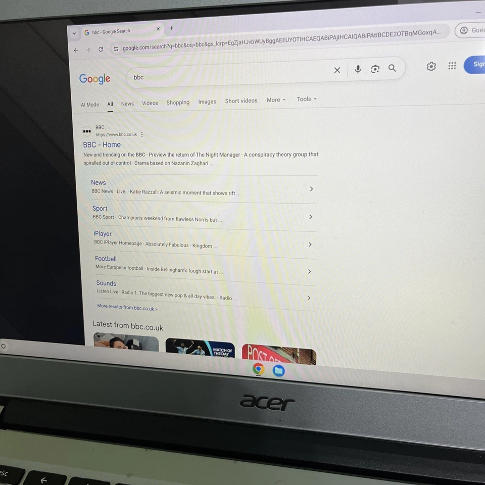 ACER CB514-1H CHROMEBOOK 14" INTEL N3350 @1.10GHz 4GB RAM 32GB eMMC SILVER #254H - Image 4 of 4