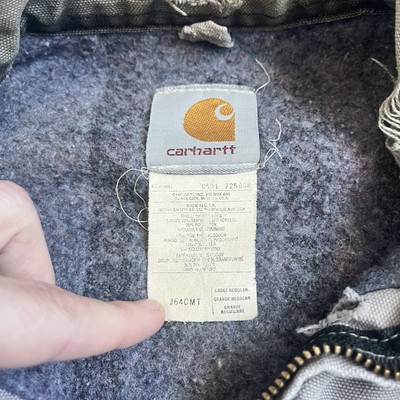 Vintage 90's Carhartt Detroit J64 CMT Blanket Lined Work Jacket