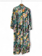 Vintage Christian Dior Neiman Marcus Floral Maxi Dress Size Small Oversized 90s